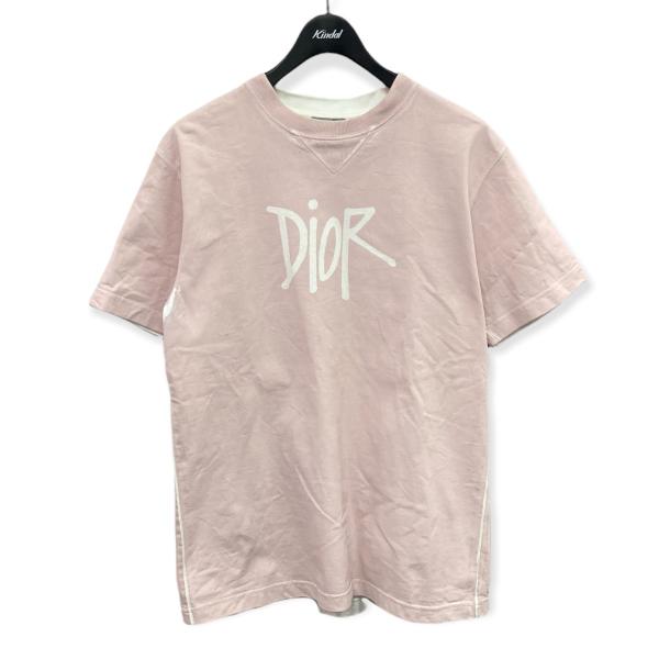 美品Dior ラメ入りピンク袖 Tシャツ サイズ8 美品Dior ラメ入りピンク袖 Tシャツ サイズ8