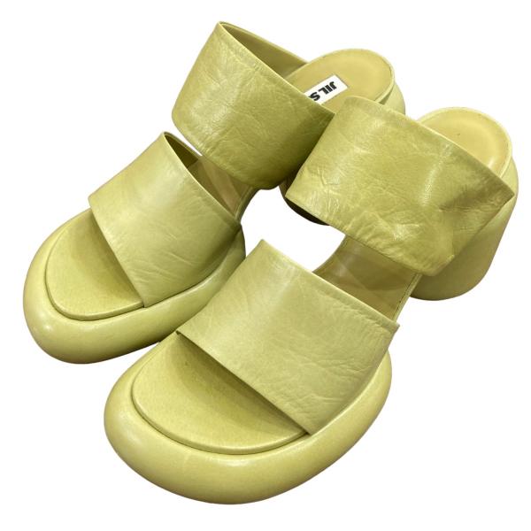 JIL SANDER 【値下げ】JIL 22SS ブロックヒールレザーサンダル JIL SANDER 【値下げ】JIL 22SS ブロックヒールレザーサンダル