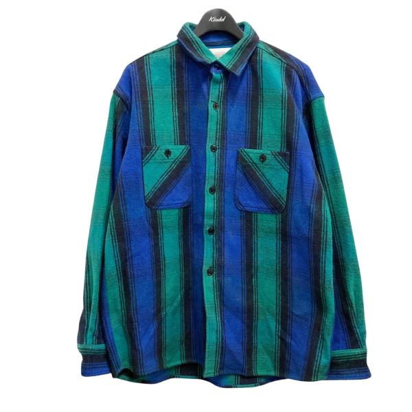 [新品] UNUSED(アンユーズド) チェックブルゾン UNUSED 【値下げ】UNUSED チェックシャツ US2094 ブルー