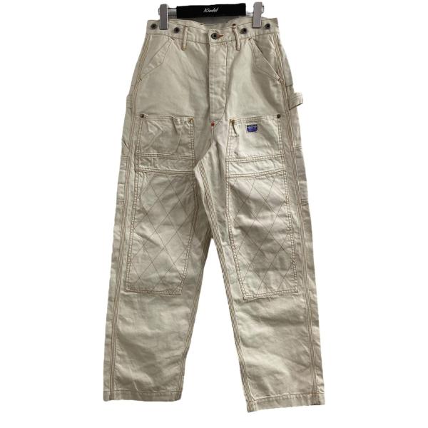 KAPITAL ペインターパンツ　サイズ2 KAPITAL サイズ2 ペインターパンツ ベージュ スプラッター