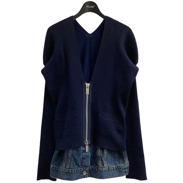 sacai 【値下げ】sacai ドッキングニット 21-05604 ネイビー