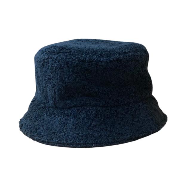 CHANEL 【値下げ】CHANEL パイルバケットハット ネイビー サイズ：M