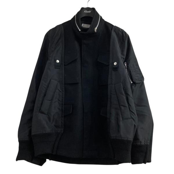 sacai（サカイ） 【値下げ】sacai Wool Melton Nylon Twill Blouson