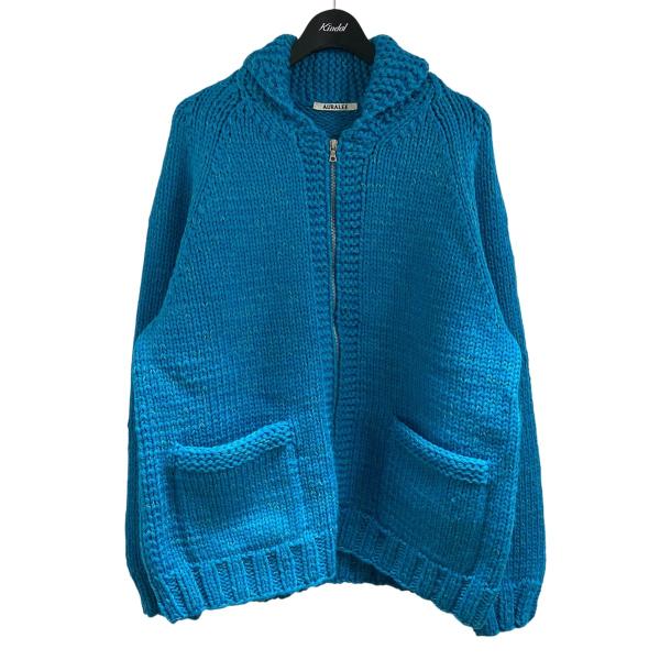 オーラリー auralee / ニットポロ / サイズ4/ブルー系 オーラリー auralee / ニットポロ / サイズ4/ブルー系 AURALEE