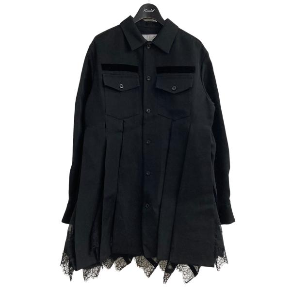 sacai - Sacai サカイ 22AW レース シルクウール ドレス