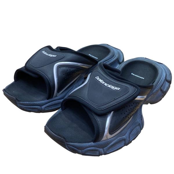 BALENCIAGA ブラック スライドサンダル　27cm BALENCIAGA 【値下げ】BALENCIAGA 3XL SLIDE サンダル ブラック