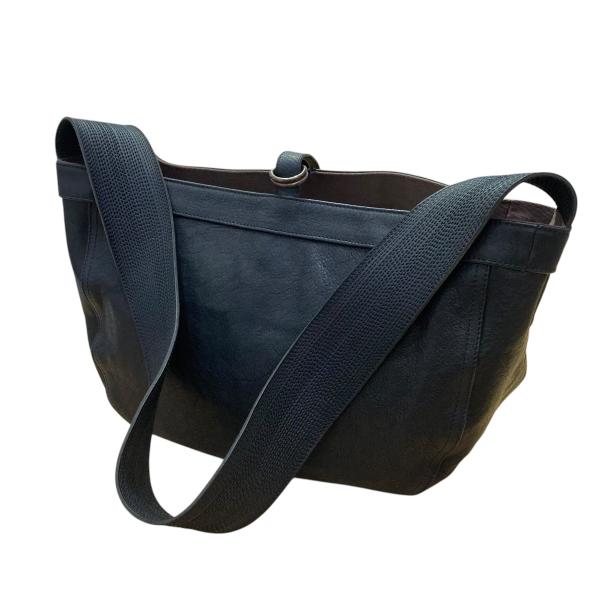 値下げ】Taiga Takahashi レザーニュースボーイバッグ ブラック