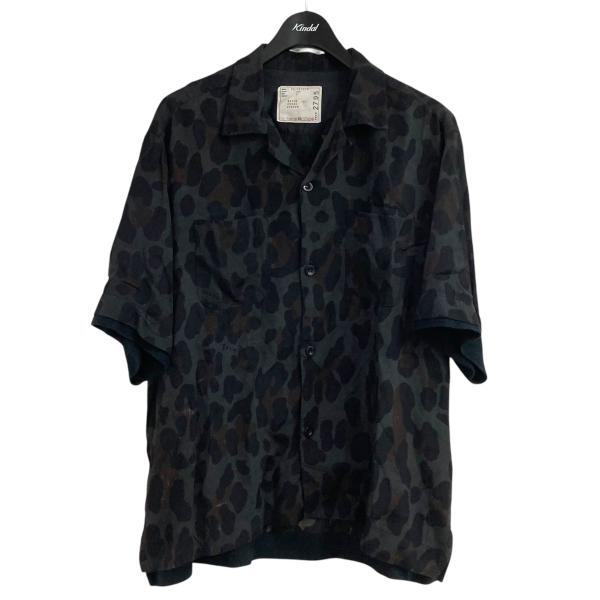 sacai レースアップ レオパード 長袖 カットソー 1 sacai レースアップ レオパード 長袖 カットソー 1