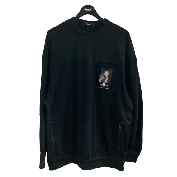 UNDERCOVER（アンダーカバー） 裏起毛レイヤードスウェット ブラック