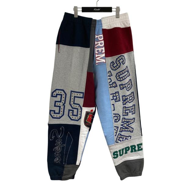 Supreme スウェット ホワイト/ブルー Supreme（シュプリーム） 【値下げ】Supreme ロゴスタッズスウェット
