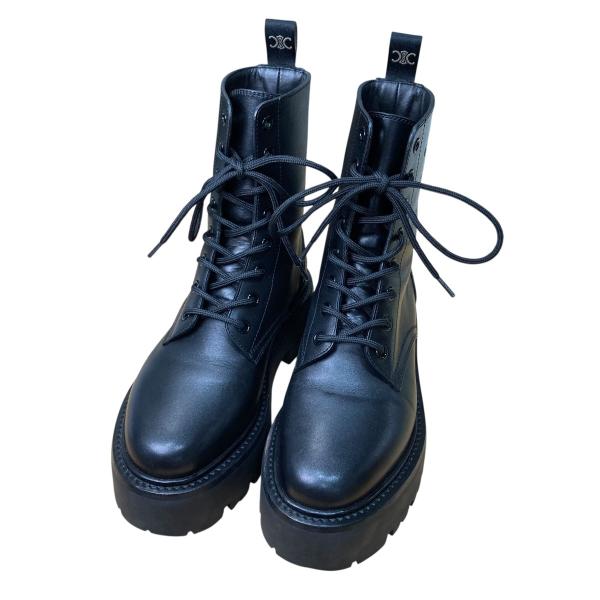 CELINE レースアップ ブーツ　35size BLACK CELINE 【値下げ】CELINE レースアップブーツ ブラック サイズ：35 (EC