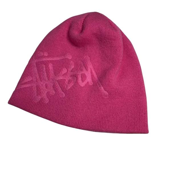 Stussy ピンク ニット帽 STUSSY ステューシー stussy ニット帽 ピンク サイズ