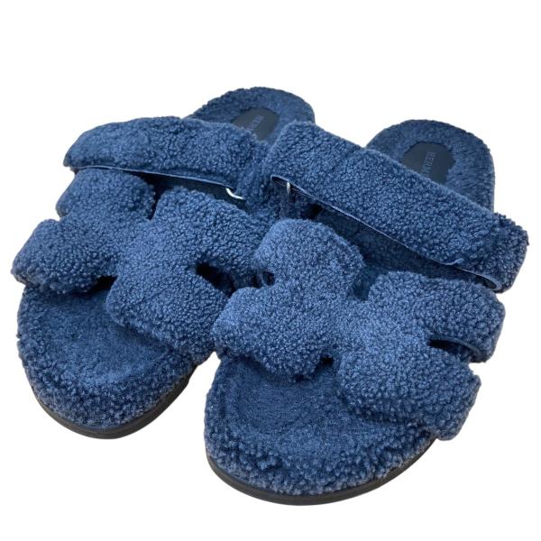 HERMES エルメス オラン ボアサンダル グレー サイズ