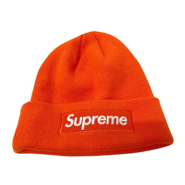 Supreme ニット帽 赤・オレンジ Supreme シュプリーム×ニューエラ Supreme×NEW ERA Box Logo