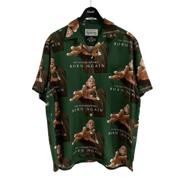 WACKO MARIA（ワコマリア） 総柄シャツ グリーン サイズ：M