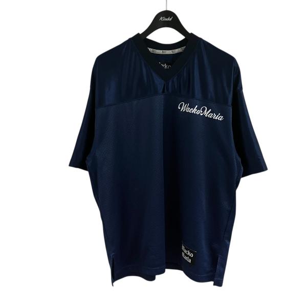 WACKO MARIA（ワコマリア） フットボール半袖シャツ ネイビー サイズ