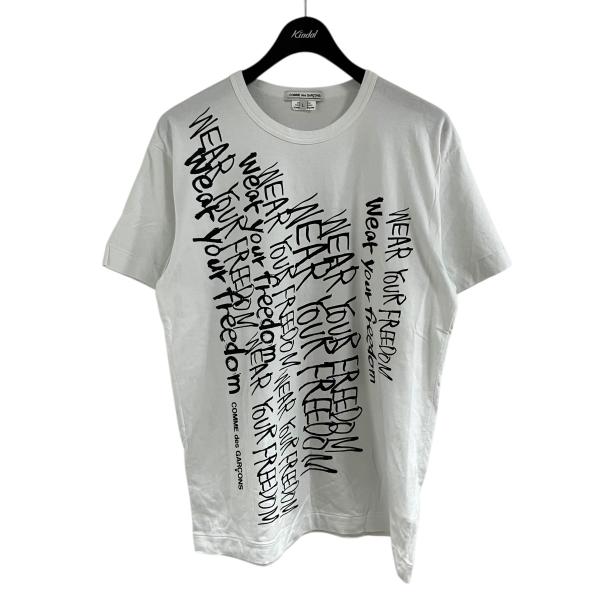 新品未使用品　COMME des GARCONS メッセージTシャツ 白　S COMME des GARCONS（コムデギャルソン） メッセージTシャツ ホワイト