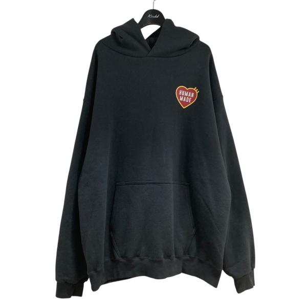 HUMAN MADE パーカー ブラック Sサイズ HUMAN MADE ヒューマンメイド ロゴパーカー ブラック サイズ：XXL