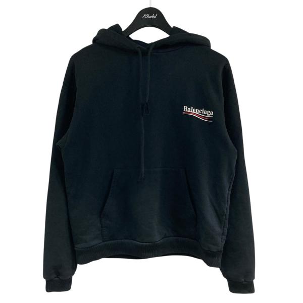 Balenciaga キャンペーンパーカー XS BALENCIAGA（バレンシアガ） キャンペーンロゴパーカー ブラック