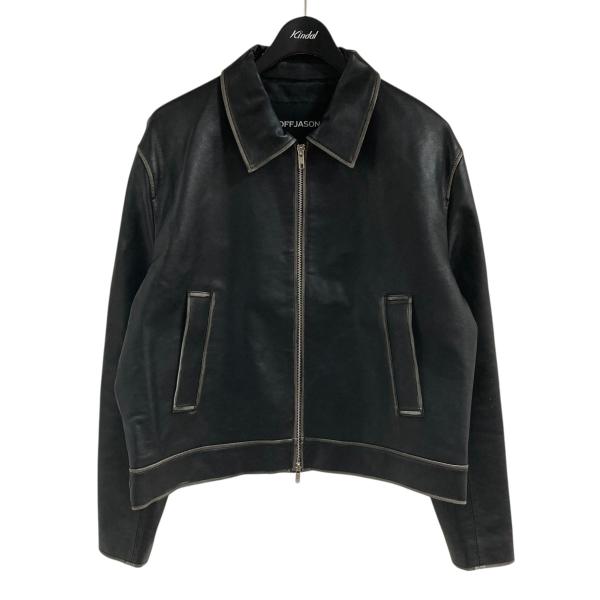 DoffJason ブラックレザージャケット L ドフジェーソン DOFFJASON フェイクレザージャケット ブラック サイズ