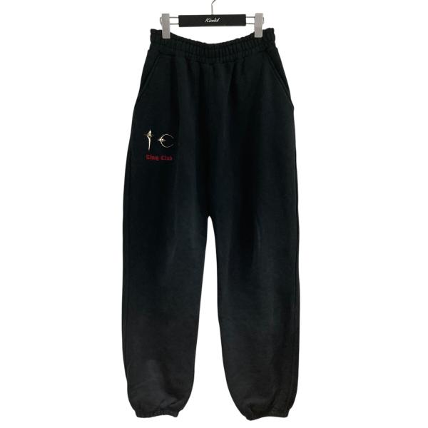 サグクラブ THUG CLUB スウェットパンツ ブラック サイズ：2