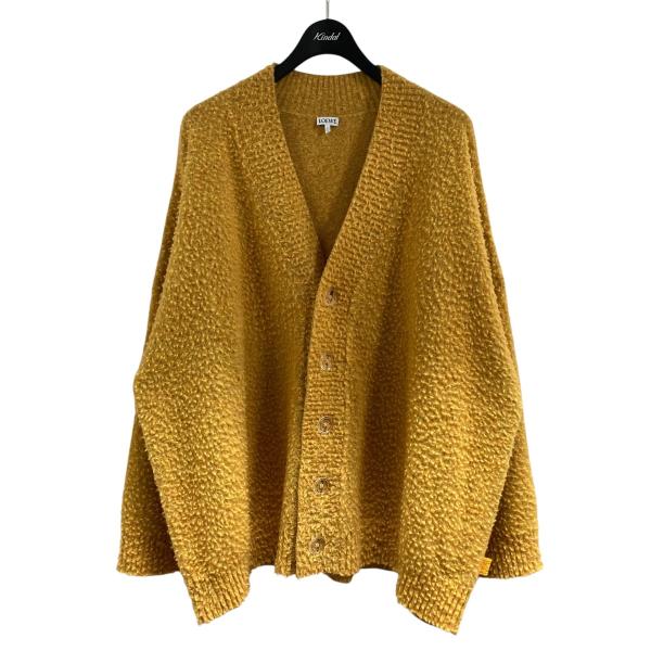 LOEWE ロエベ ロゴクリアボタンカーディガン オレンジ サイズ：S