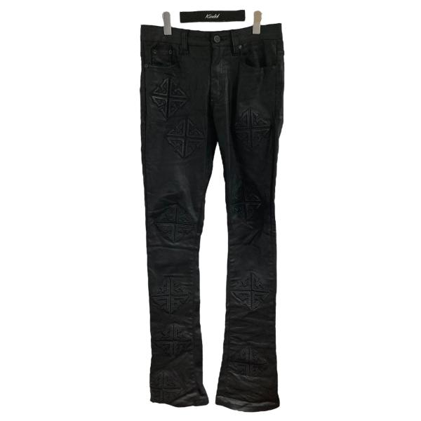 GUAPI パッチワークデニムパンツ グアピ GUAPI パッチワークデニムパンツ ブラック サイズ：28