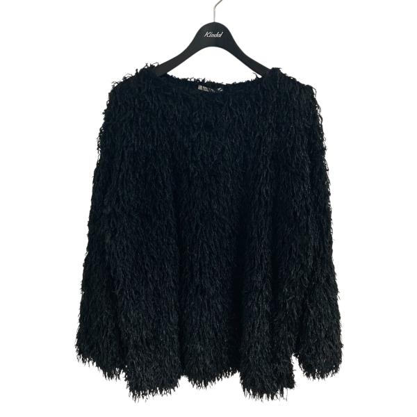 【値下げ】COUTURE D’ADAM バードフェザーカットソー ブラック サイズ：40 (EC)