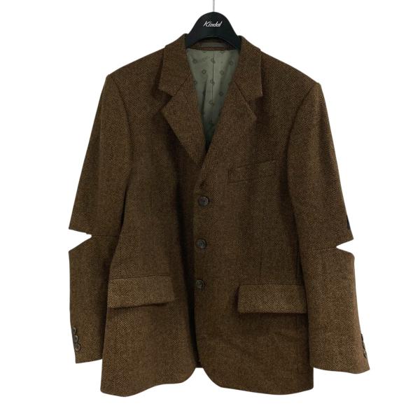 KAPITAL（キャピタル） ヘリンボンツィード カットアウトエルボー