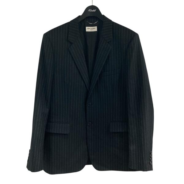 サンローランパリ Saint Laurent Paris ストライプウールテーラード