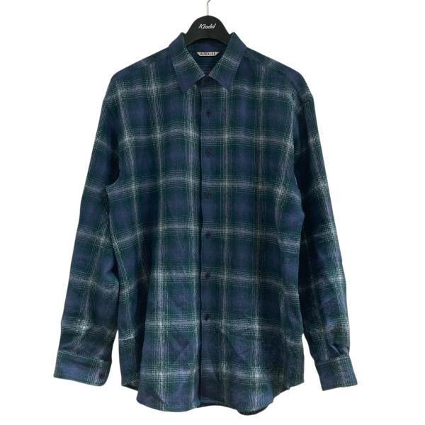AURALEE（オーラリー） ウールシャツ A25AS01WN AIRY WOOL CHECK SHIRT