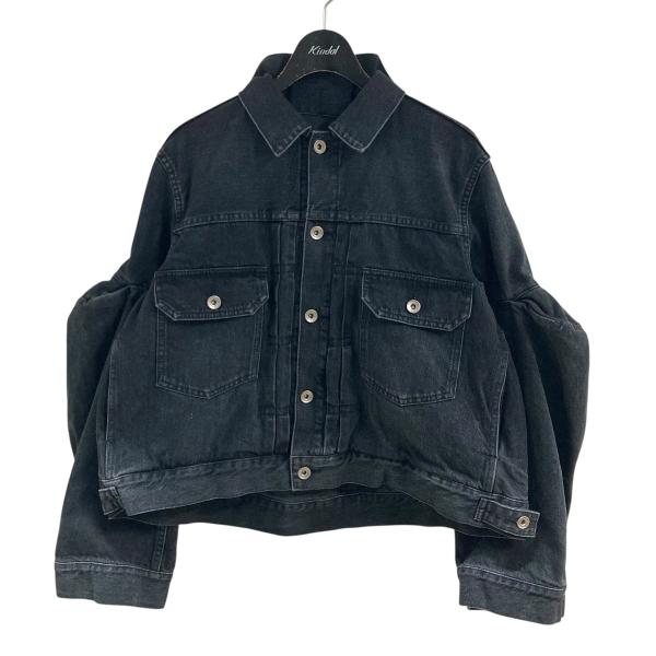 希少　タグ付き　sacai サカイ　ボアデニムジャケット　ジップ　Gジャン sacai（サカイ） デニムジャケット ダークグレー サイズ：1