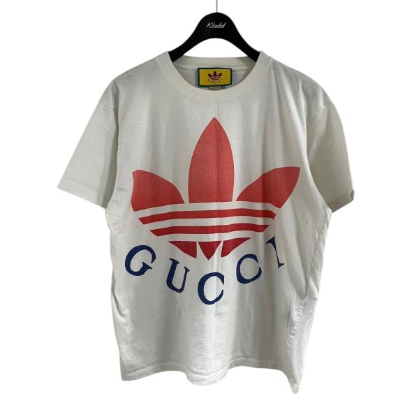 GUCCI（グッチ） グッチ×アディダス GUCCI×adidas ロゴプリントTシャツ