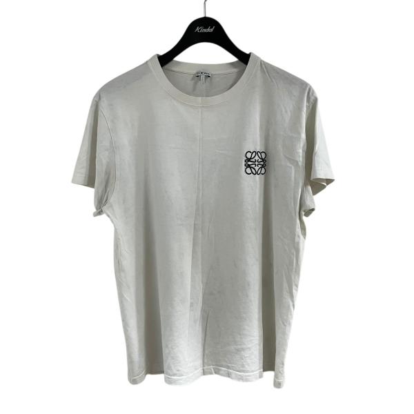 LOEWE（ロエベ） アナグラム刺繍Tシャツ ホワイト×ブラック サイズ：M