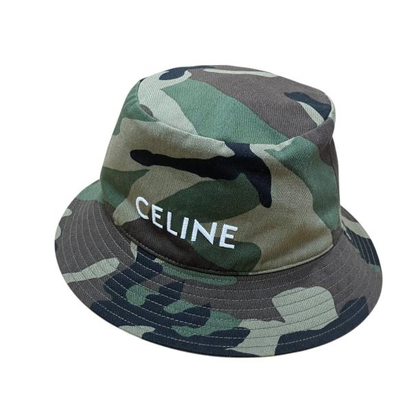 CELINE（セリーヌ） カモフラ バケットハット カーキ サイズ：S