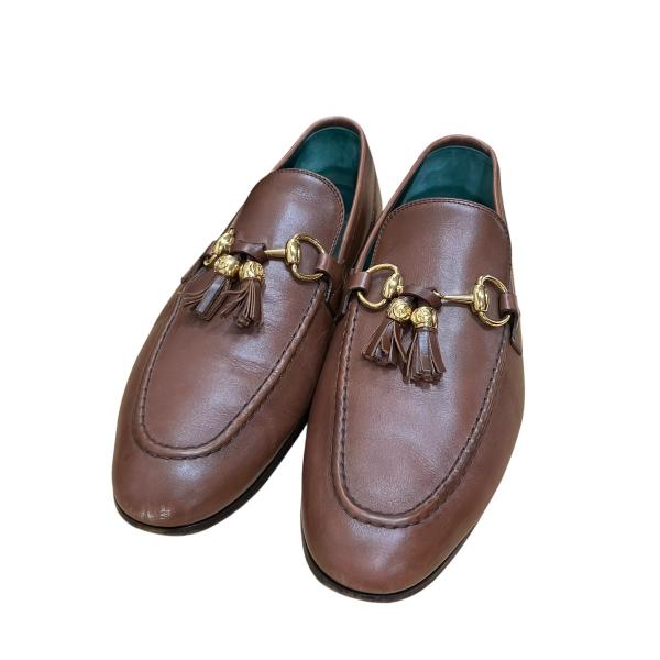 GUCCI（グッチ） ホースビットローファー ブラウン サイズ：7 1/2