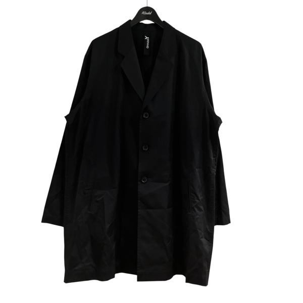 【値下げ】GROUND Y 「COTTON GABARDINE SHIRT JACKET」 コットンギャバジャケット ブラック サイズ：3 (新宿店)