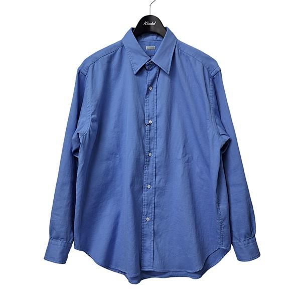 アプレッセ A．PRESSE 24SS Double Weave Twill Regular Collar Shirt 