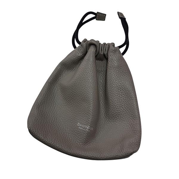 ダニエル アンド ボブ Daniel＆Bob 巾着レザーポーチ グレー