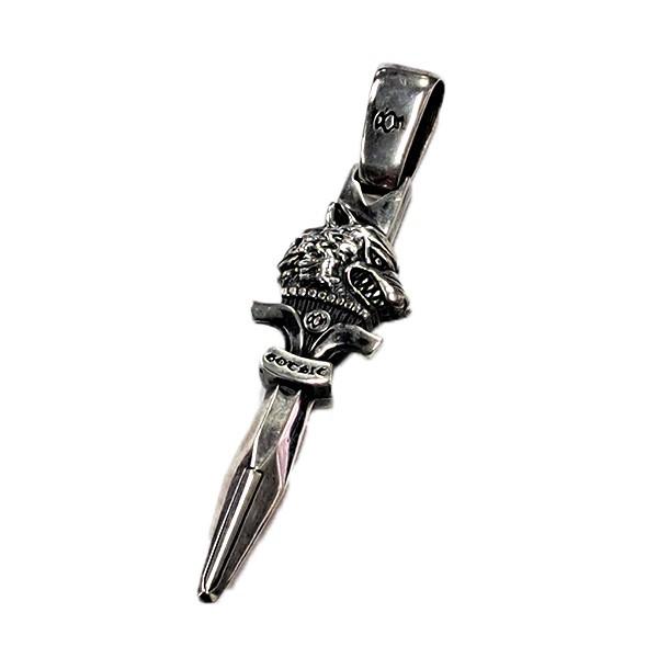 SILVER950 YAMAMOTO YOHJI DAGGAR】GOTHIC 未使用【WOLF YY YAMAMOTO YOHJI SHOP THE – PENDANT DAGGER WOLF OVAL アクセサリー