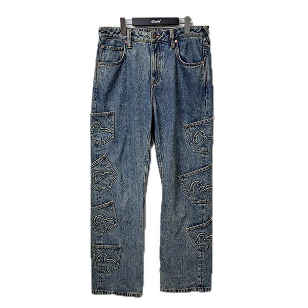 値下げ】EVISU×FLAGSTUFF MANY POCKET DENIM PANTS メニーポケット