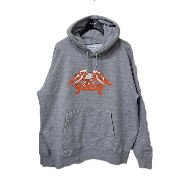 MASSES マシス MASSES 24AW SWEAT HOODED FREEDOM WASH プルオーバー