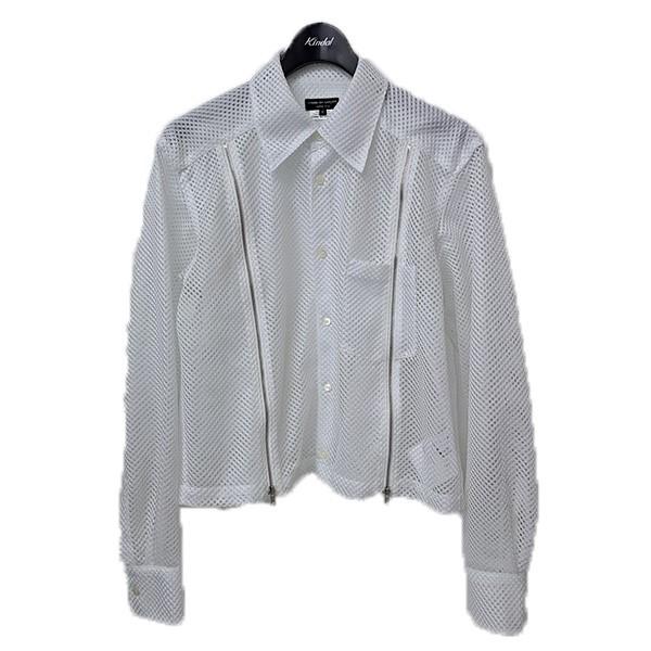 ペコ　オムプリュス26SS メッシュジップシャツ COMME des GARCONS HOMME PLUS コムデギャルソンオムプリュス 26SS