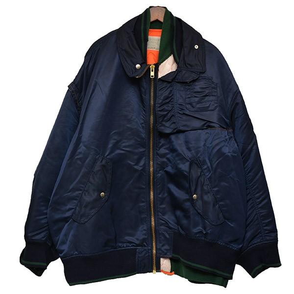 Color カラー kolor 2022AW ナイロンサテンMA-1 ジャケット ブルゾン 