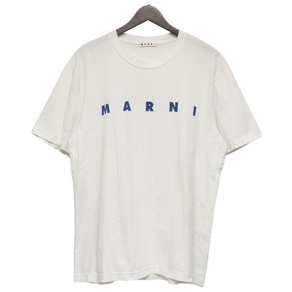 MARNI マルニ 2020SS ロゴプリントTシャツ HUMU0143P0 ホワイト サイズ 