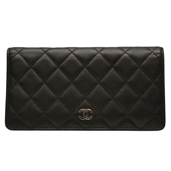 CHANEL シャネル マトラッセロングウォレット 長財布 ブラック 