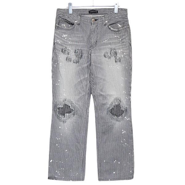値下げ】NUMBER (N)INE 2001AW STANDARD期 グランジヒッコリーパンツ 