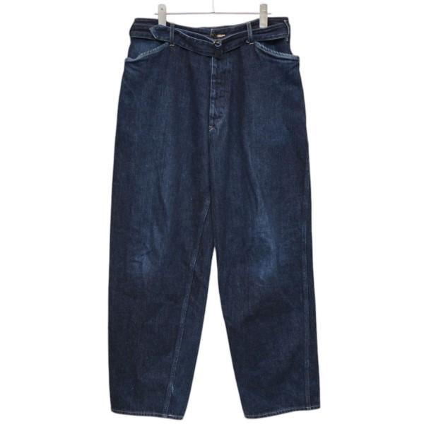 【新品未使用】25ss COMOLI ベルテッドデニムパンツ 2 コモリ COMOLI 25SS デニム ベルテッドパンツ ベルト ジーンズ