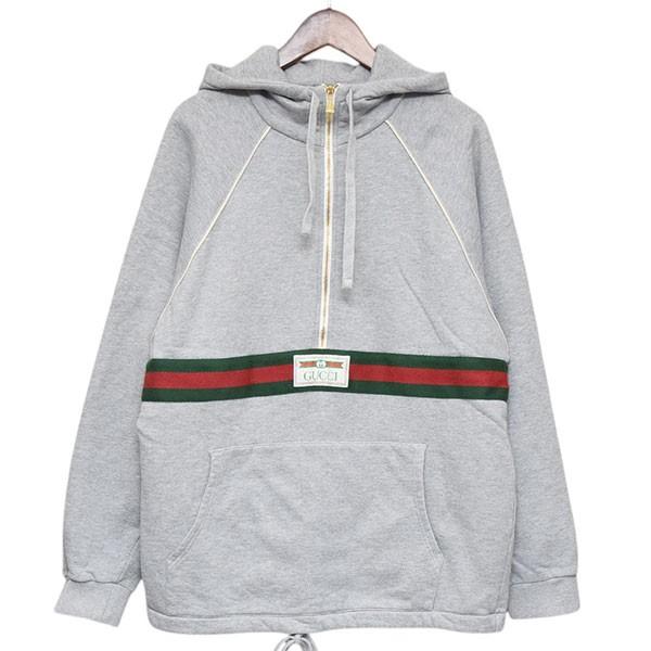 GUCCI（グッチ） ロゴ ラベル ストライプ コットンジャージー