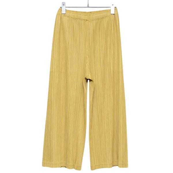 プリーツプリーズ イッセイミヤケ プリーツストレートパンツ サイズ2 定番 プリーツプリーズ ストレート パンツ サイズ2 イッセイミヤケ